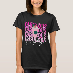 T-shirt Cinquante et fabuleux café rose glacé Anniversaire