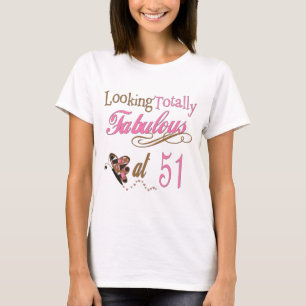 T-shirt cinquante-et-unième Cadeaux de fête d'anniversai