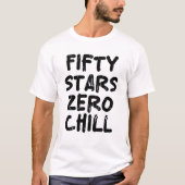 T-shirt Cinquante étoiles zéro froid (Devant)