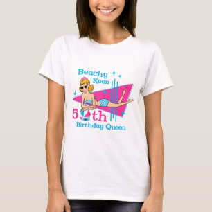 T-shirt Cinquantième anniversaire désireux pour la plage
