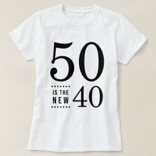 T-shirt cinquantième Le noir 50 d'anniversaire est les
