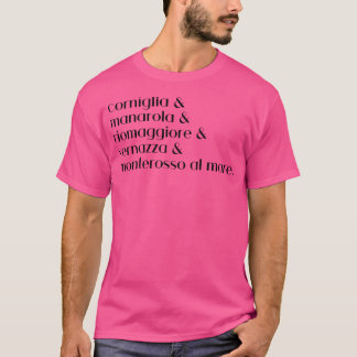 T-shirt Cinque Terre Villes La Spezia