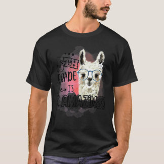 T-shirt Cinquième 5e année est Llamazing Lama Professeur
