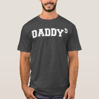 T-shirt Cinquième 5ème papa papa papa de cinq enfants fête