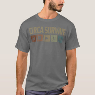 T-shirt Circas Vintage Survivent Rock Rétro Cassette 2010s