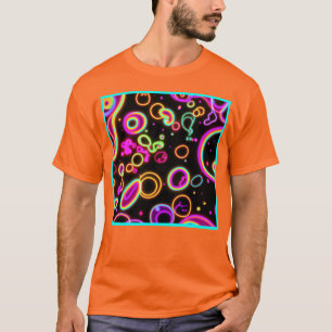 T-shirt Circle coloré Neon Motif Art Design