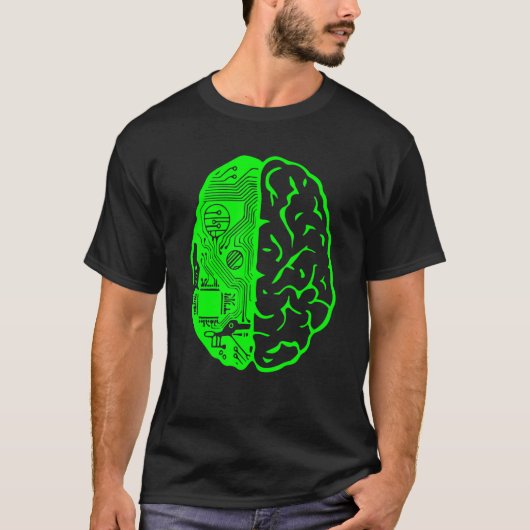 T-shirt Circuit Board Informatique & Cerveau Ai Apprentiss (Devant)