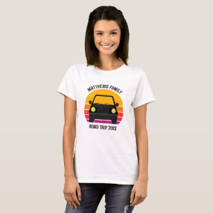 T-shirt Circuit de printemps personnalisé pour femmes au c