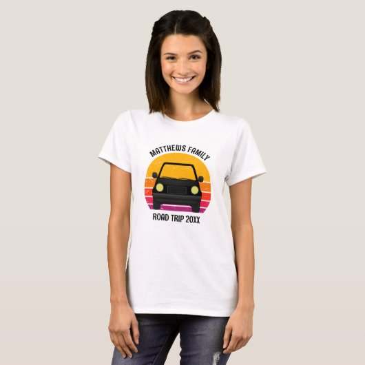 T-shirt Circuit de printemps personnalisé pour femmes au c (Devant entier)