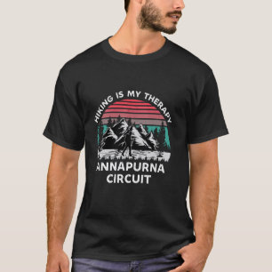 T-shirt Circuit de randonnée de l'Annapurna est ma thérapi