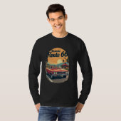 T-shirt Circuit Historique Route 66 Impression Sur Devant (Devant entier)