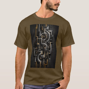 T-shirt Circuit Nexus Géométrique Conception Étonnante