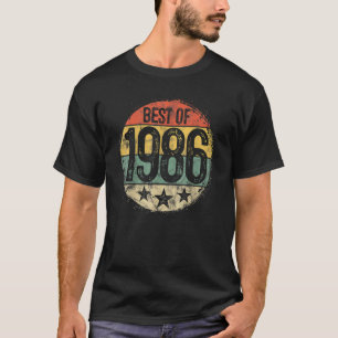 T-shirt Circulaire Retro Best Of 1986 35e anniversaire 35 