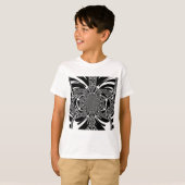 T-shirt Circulaire Zebra Kaleidoscope Art (Devant entier)