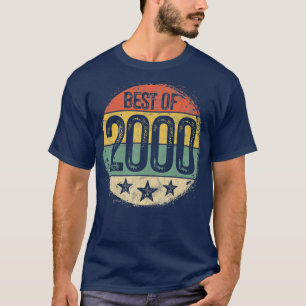 T-shirt Circular Retro Best of 2000 20e anniversaire cadea