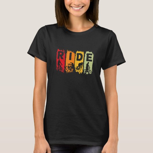 T-shirt Circulation cycliste à vélo (Devant)