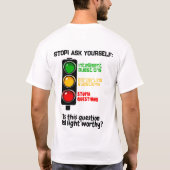 T-shirt Circulation Sur Le Thème "Ne Posez Pas De Question (Dos)