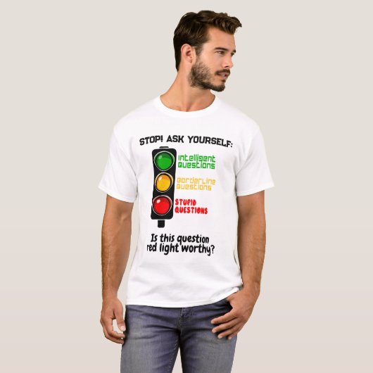 T-shirt Circulation Sur Le Thème "Ne Posez Pas De Question (Devant entier)