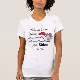 T-shirt Circuler dans la vague bleue Vote démocrate Joe Bi