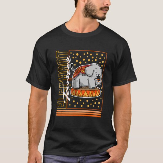 T-shirt Circus Elephant Tamer Cute Elephant Circus Staff (Devant)