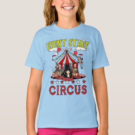 T-shirt Circus Event Staff Fundy Party Carnival Crew (Devant)