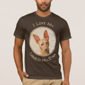 T-shirt Cirneco dell’Etna Peinture - Cute Original Chien A (Devant)