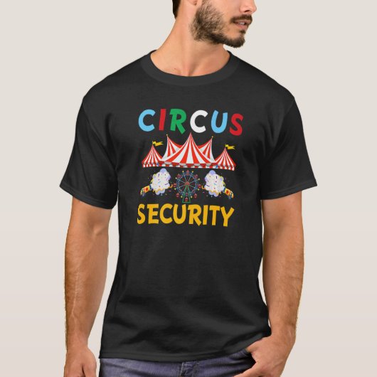 T-shirt Cirque Sécurité Carnaval Costume Cirque Actes (Devant)