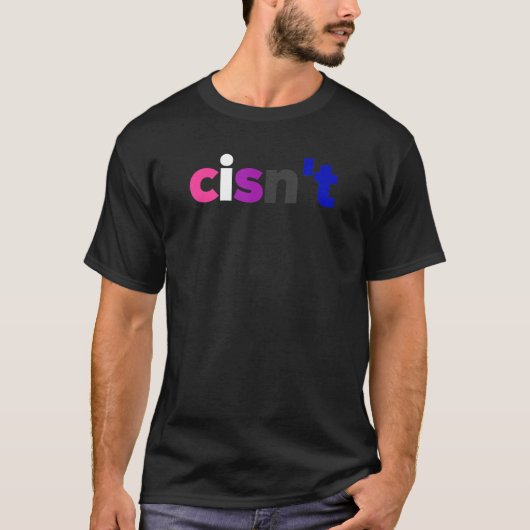 T-shirt Cis pas Genderfluide Lgbtq Pride Cisnt Lgbt Nonbin (Devant)