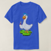 T-shirt Ciseaux de coiffeur de canard (Design devant)