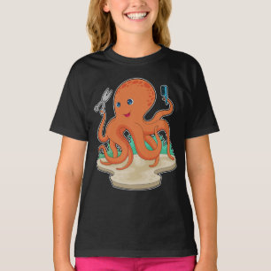 T-shirt Ciseaux de coiffeur Octopus