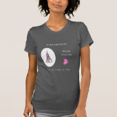 T-shirt Ciseaux de la marque de salon de coiffure de luxe (Devant)