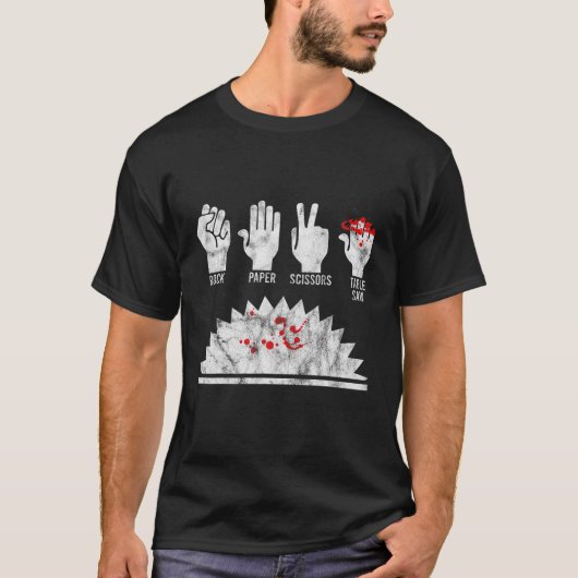 T-shirt Ciseaux de menuiserie à découpe en bois à la scie (Devant)
