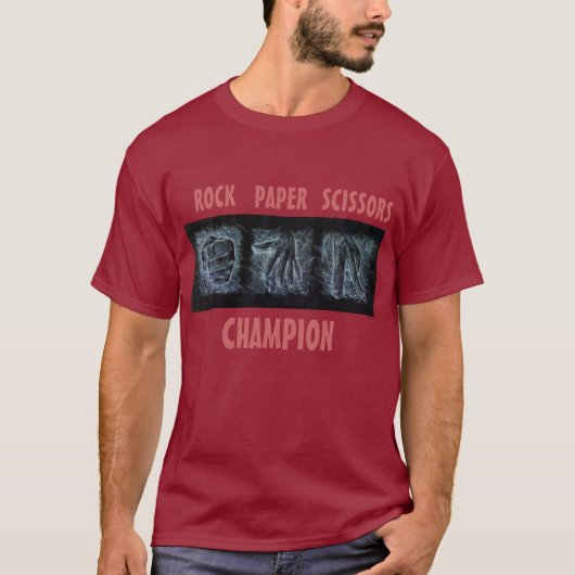 T-shirt Ciseaux de papier de roche (Devant)