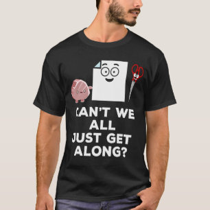 T-shirt Ciseaux de papier rocher sarcastique dire