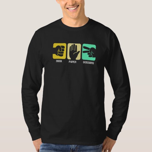 T-shirt Ciseaux de papier rocheux (Devant)