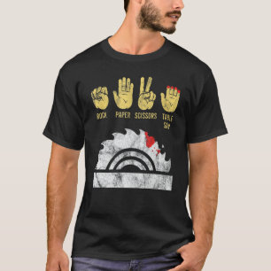 T-shirt Ciseaux de papier rocheux Table Scie à bois Carpen