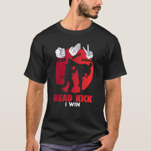 T-shirt Ciseaux de papier rocheux Tourner à la tête Je gag