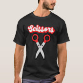 T-shirt Ciseaux de papier rock Funny Halloween Matching Gr (Devant)