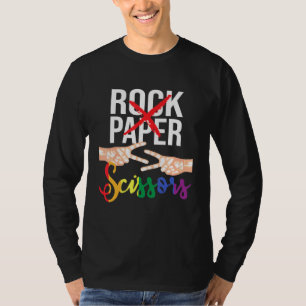 T-shirt Ciseaux de papier rock - Lesbian Lgbtq Queer Gay P