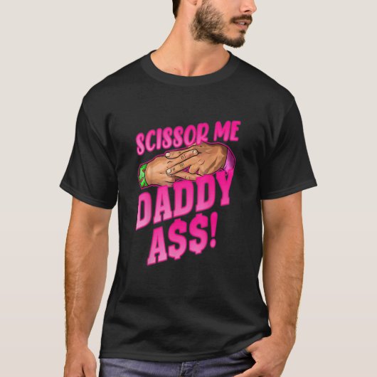 T-shirt Ciseaux-moi papa A (Devant)