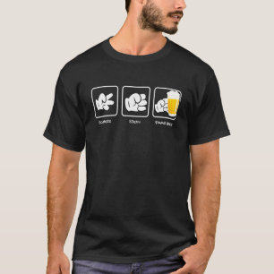 T-shirt Ciseaux Paire de Pierre Bière Boire Boire