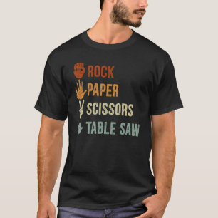 T-shirt Ciseaux Papier de table Ciseaux de table scié