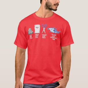 T-shirt Ciseaux Papier Rocher Tête de marteau Vêtements de