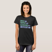 T-shirt Ciseaux pierre papier karaté (Devant entier)