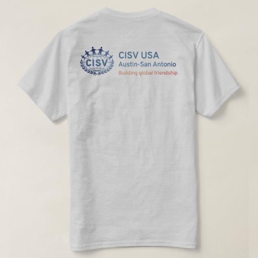T-shirt CISV Austin Howdy Cowboy Hommes (Design dos)