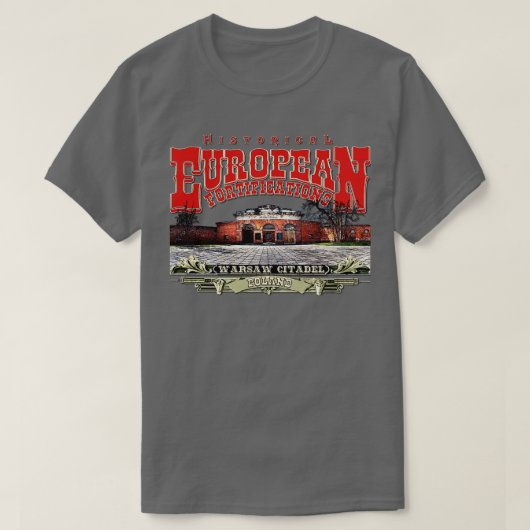 T-shirt Citadelle de Varsovie Pologne (Design devant)