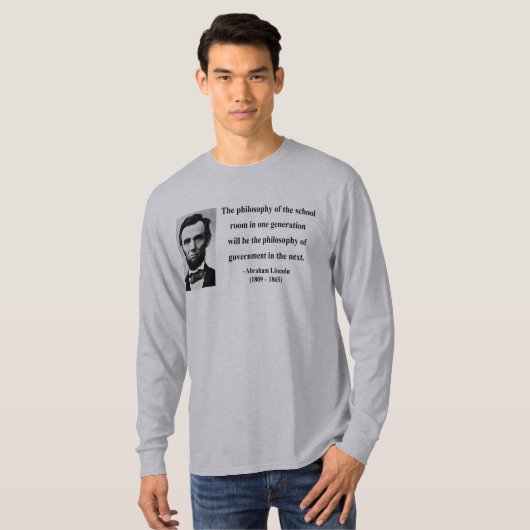 T-shirt Citation 11b d'Abraham Lincoln (Devant entier)