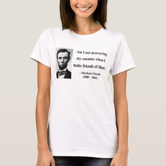 T-shirt Citation 12b d'Abraham Lincoln (Devant)