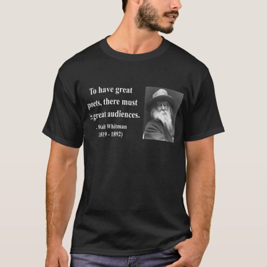 T-shirt Citation 12b de Whitman (Devant)