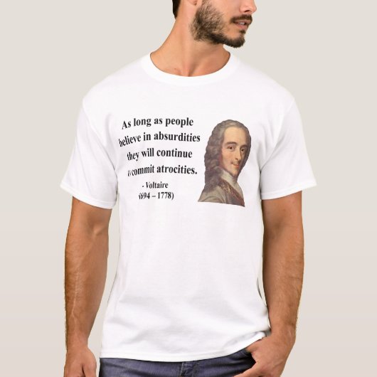T-shirt Citation 2b de Voltaire (Devant)